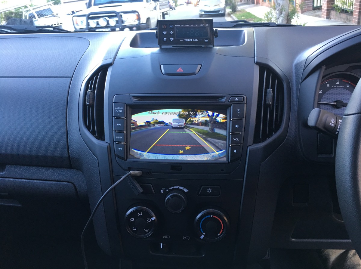 D-Max 2018 Integrated Reverse Camera | Creative Installations