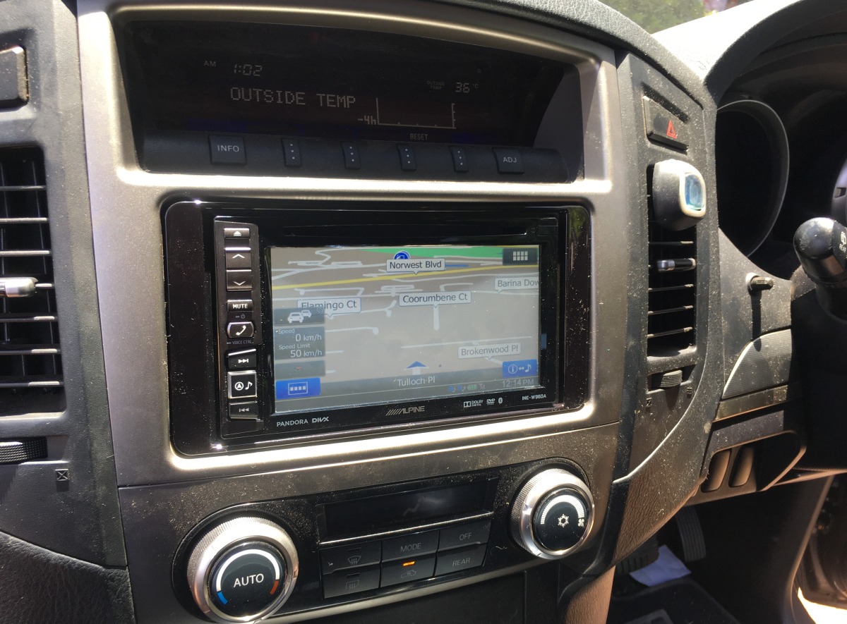 Pajero 2011 Alpine INE-W960A GPS Navigation System | Creative Installations