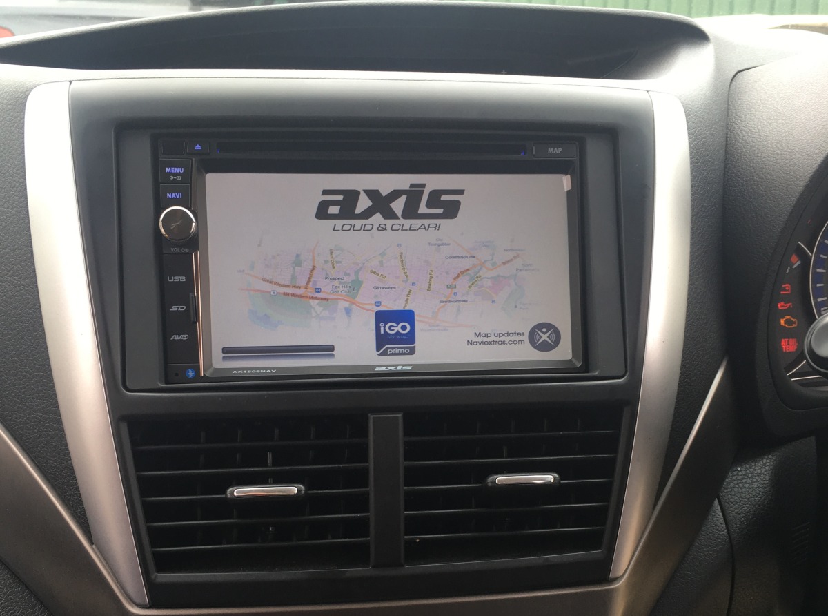 Forester 2011 Axis 1508NAV GPS Navigation System Creative Installations